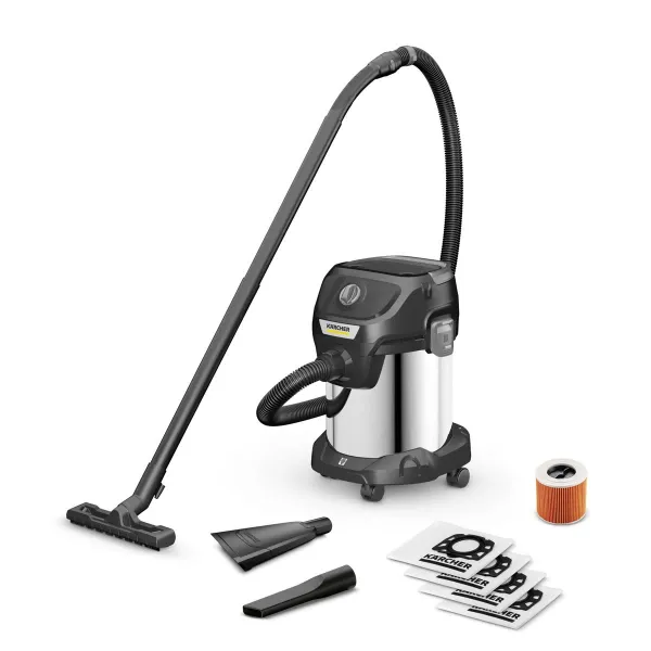 Picture of Karcher Wet And Dry Vacuum Cleaner 1000W 17L With Blowing Function stainless steel