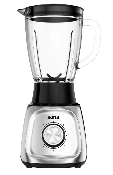 Picture of Sona Blender 600 W Silver 1.5 L 2 speeds Glass jar