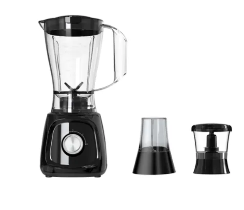 صورة خلاط سونا مع مطحنة ومفرمة، 600 واط، أسود، 1.5 لتر، سرعتان