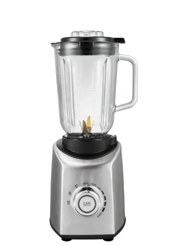 صورة خلاط سونا 1500 واط، سعة 1.5 لتر، مصنوع من الفولاذ، مزود بمطحنة وشفرة من التيتانيوم وإبريق زجاجي.