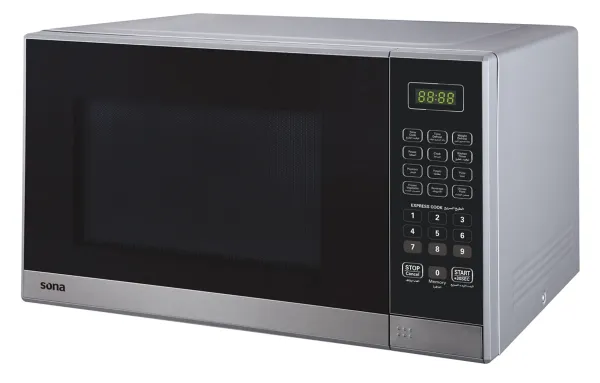 Picture of Sona Microwave Oven 34 L Silver With 6 Auto Cooking Menus