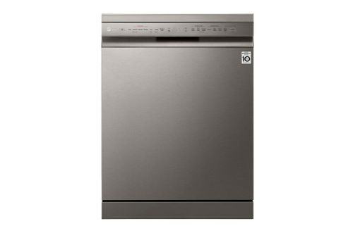 Picture of LG QuadWash™ Steam Dishwasher, 14 Place Settings, EasyRack™ Plus, Inverter Direct Drive, ThinQ, Platinum Silver color