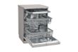 Picture of LG QuadWash™ Steam Dishwasher, 14 Place Settings, EasyRack™ Plus, Inverter Direct Drive, ThinQ, Platinum Silver color