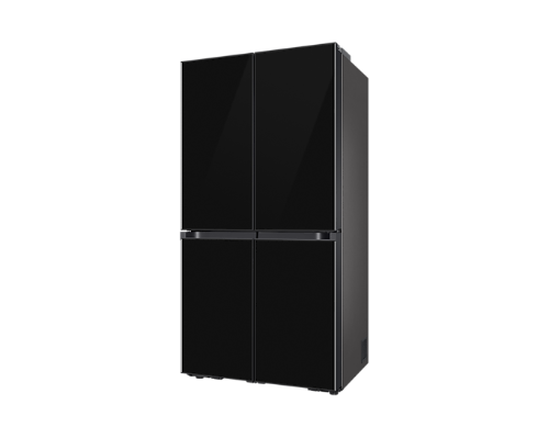Picture of BESPOKE T Style Black Glass French Door Refrigerator, 602L Net Capacity