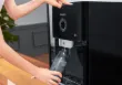 Picture of bottom-fill water cooler with UV light and Micro P-Clean technology