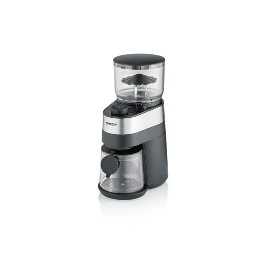 Picture of Severin coffee grinder for balanced grinding, 30 grind settings, removable bean container, 140W, stainless steel