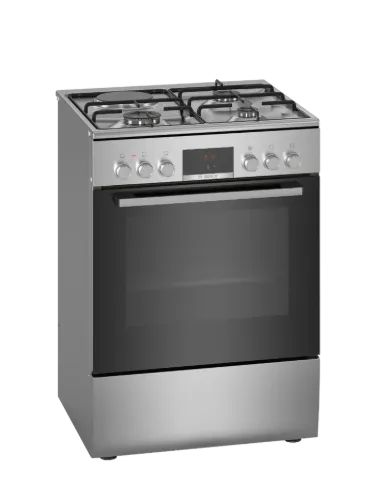 Picture of Bosch HXC39AG51Q Freestanding Dual Fuel Cooker Serie6 60cm 66Lit Eco Clean S.Steel