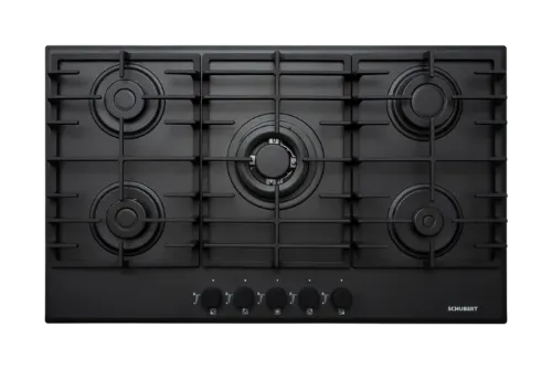 صورة موقد غاز مدمج 90 سم، أسود مطفي، حديد زهر - ORION SLIM A9501SE SDF أسود مطفي