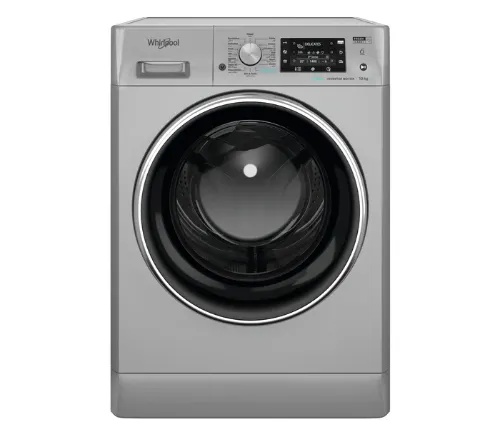 صورة غسالة تحميل أمامي 10 كغ 1400 دورة/دقيقة A+++-10% طاقة فضي ويرلبول – FFD 10449 SBCV GCC