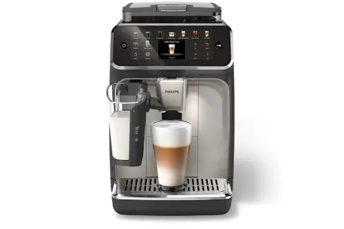 Picture of Philips Series 5500 LatteGo Fully Automatic Espresso Machine - Black & Chrome (EP5547/90)