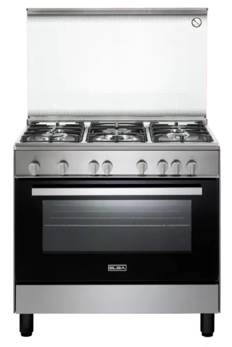 Picture of Elba Gas Cooker 90 cm Stainless Steel Cast iron pan supports 5 gas burners Full Safety