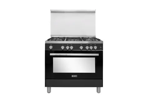 Picture of Elba 90 cm Free-Standing Gas Cooker - Stainless Steel with Heavy-Duty Burners & Oven