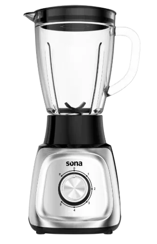 Picture of Sona Blender 600 W Silver 1.5 L 2 speeds Glass jar