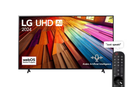 صورة شاشة إل جي 86 بوصة سمارت UHD 4K مع ذكاء اصطناعي - 86UT80006LB (موديل 2024)