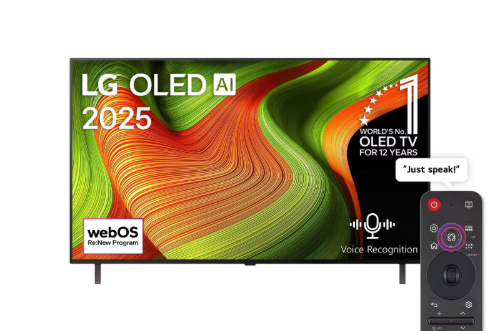 صورة شاشة إل جي 55 بوصة سمارت أوليد (OLED) AI B5 بدقة 4K - OLED55B56LA (موديل 2025)