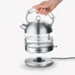 Picture of SEVERIN Retro Glass Kettle, XXL 1.7L Capacity, Powerful and Compact Kettle with High-Quality Retro Design, Electric Kettle, Glass/Polished Stainless Steel, 3459
