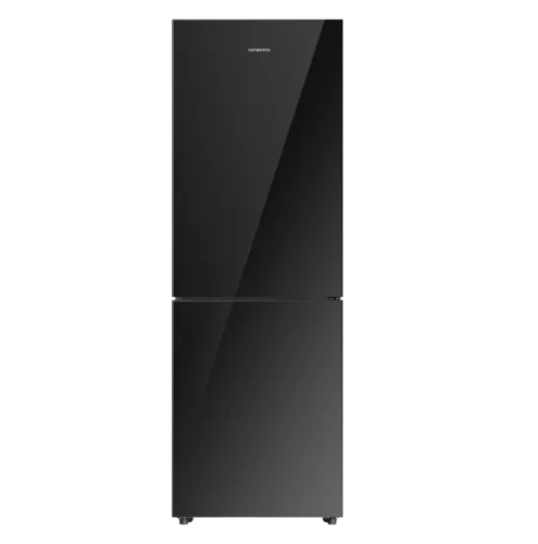 Picture of Skyworth Refrigerator Bottom Freezer 327L Black Glass A++