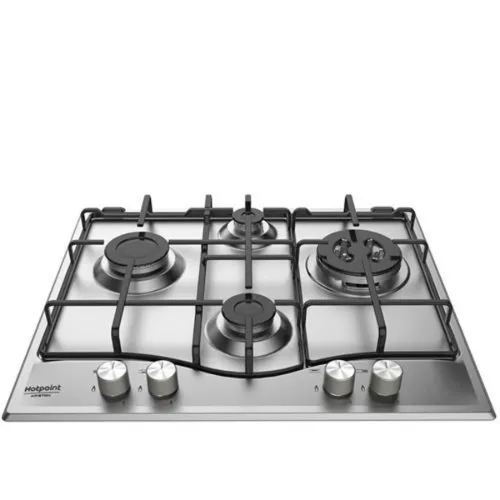 Picture of Ariston Gas Hob Built-in 4 Burners 60 cm Stainless Steel Cast Iron Grids