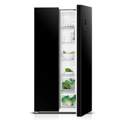 Picture of Metalux Side-by-Side Refrigerator | MFF2-69NBG (Black Glass Finish)
