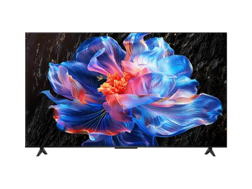 صورة تلفزيون TCL 55V6C مقاس 55 بوصة بدقة 4K HDR، مزود بمعالج AiPQ ولوحة HVA. يعمل بنظام Google TV. معدل تحديث 60 هرتز. يدعم منافذ HDMI 1.4 و2.0 و2.1 مع HDCP 1.4 و2.2.