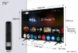 Picture of TCL 75P7K TCL 75-inch QLED 4K HDR TV, Google TV smart TV with Dolby Atmos support.