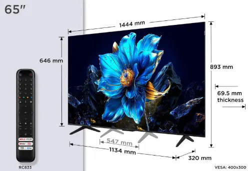 صورة تلفزيون TCL 65P7K-UK QLED 4K الذكي