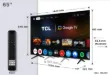 Picture of TCL 65P8K is a 65-inch TCL QLED TV with 4K resolution and 144Hz refresh rate. Equipped with a 2.1 Hi-Fi audio system.