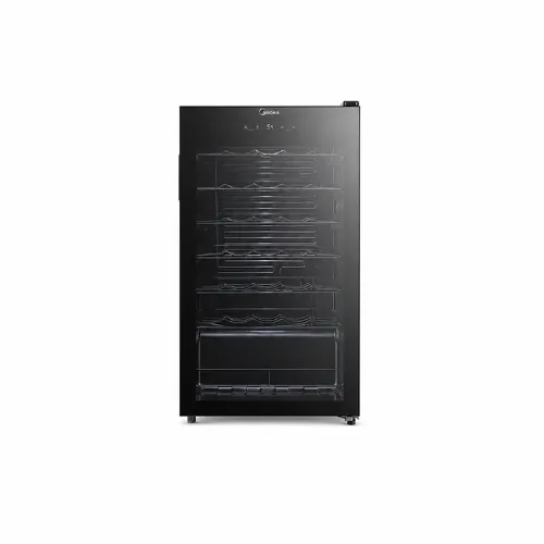 Picture of Midea 93L Minibar Refrigerator | Model: MDRW150FGG (Black Finish, Compact Design)