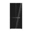 Picture of Midea 474L 4-Door Refrigerator | Model: MDRF632FIF (Inverter, Black Glass Finish)