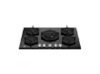 Picture of La Germania 75cm Built-in Gas-on-Glass Hob | Model: P755CLAGGN (Central Dual Wok, Black Glass)