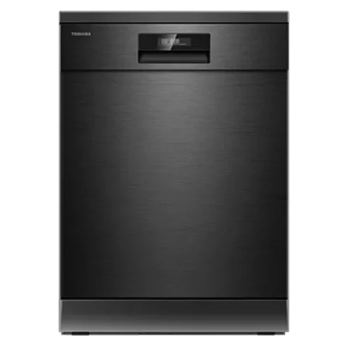 Picture of Toshiba Dish Washer - 15 Sets - 8 Programs - 3 sprays - black steal