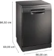 Picture of Dishwasher 6Prog 60cm Serie 4 A+ 9.5lit 3rd Rack Brushed Black Steel Wi-Fi