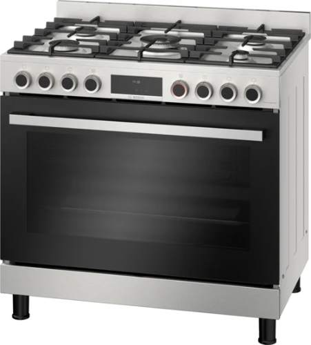 Picture of Bosch HIZ5G7W51S Serie 8 Freestanding Hybrid Gas Cooker 90 cm 125L Stainless Steel