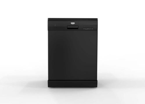 Picture of 8-program black dishwasher with 3 spray arms