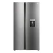 Picture of TCL P650SBS / P790SBSGL Refrigerator, 631/650 liter capacity with water dispenser, matte silver color.