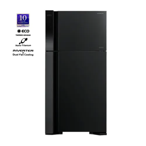 صورة ثلاجة هيتاشي R-V800PJ7-1 BBK