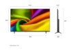 صورة شاشة إل جي 65 بوصة سمارت UHD 4K مع ذكاء اصطناعي - 65NU840B6LA