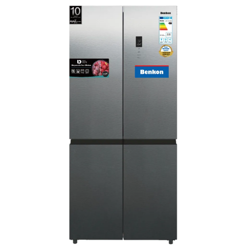 Picture of Benkon 475L 4-Door Multi-Door Refrigerator | Light Stainless Steel Finish