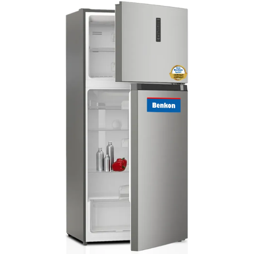 Picture of Benkon 666L Double-Door Side-by-Side Refrigerator | Light Stainless Steel Finish