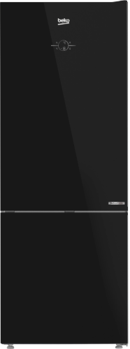 Picture of Beko 490L Bottom-Freezer Glass Refrigerator - Black Glass (B5RCNE565HGB)