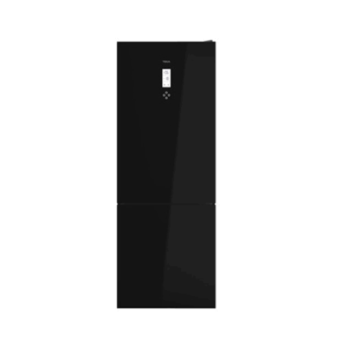 Picture of Teka 481L Bottom-Freezer Refrigerator with Black Glass Door - RBF 78725 GBK