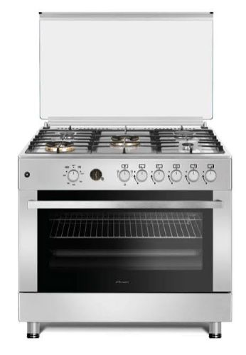 Picture of Conti Gas Cooker 90cm 5 Burners Cast Iron - CGC-966 FFC IX (Stainless Steel)