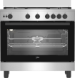 Picture of Beko Gas Cooker 90cm 5 Burners Full Safety – BGGR11125GX