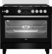 Picture of Beko Gas Cooker 90cm 5 Burners Black – BGGR11225GBX