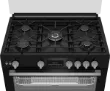 Picture of Beko Gas Cooker 90cm 5 Burners Black – BGGR11225GBX