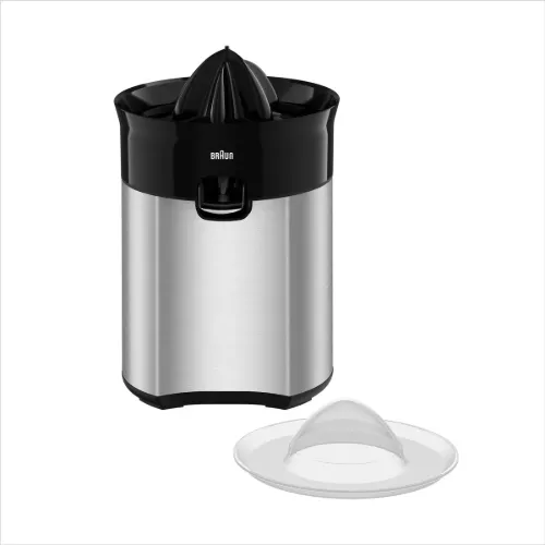 Picture of Braun CitrusQuick 5 Citrus Juicer - 60W, Direct Serve, Brushed Stainless Steel & Black
