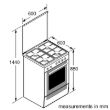 Picture of Bosch Series 4 Gas Cooker 60 cm 112 L 60 cm – HGB330E51Q