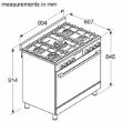 Picture of Bosch Serie 8 Gas Cooker 90 cm 125 L 90 cm – HIZ5G7W51S