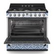 Picture of Smeg Cooker with Gas Hob and Electric Oven – TR90DGME9