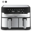 Picture of Tefal Dual Easy Fry & Grill Stainless Steel Air Fryer - 8.3L Dual Zone, 8 Programs, Stainless Steel